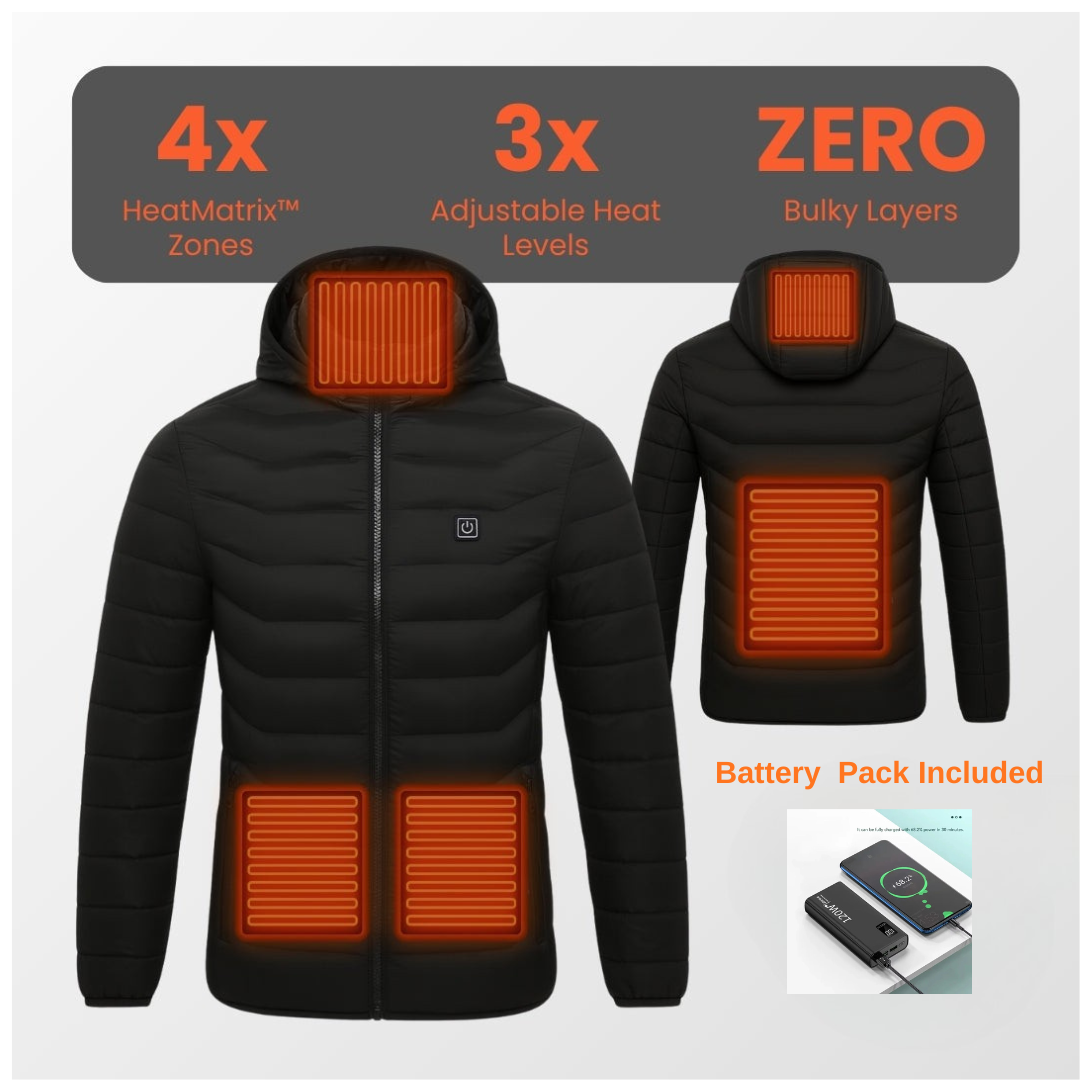 All-Season Heated Vest & Jacket — Battery Pack Included