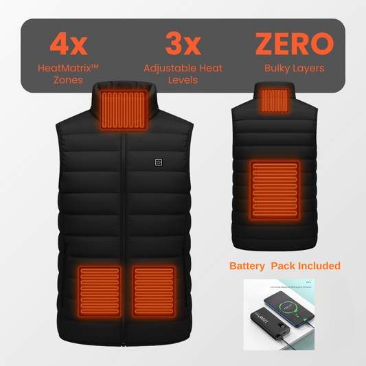 All-Season Heated Vest & Jacket — Battery Pack Included