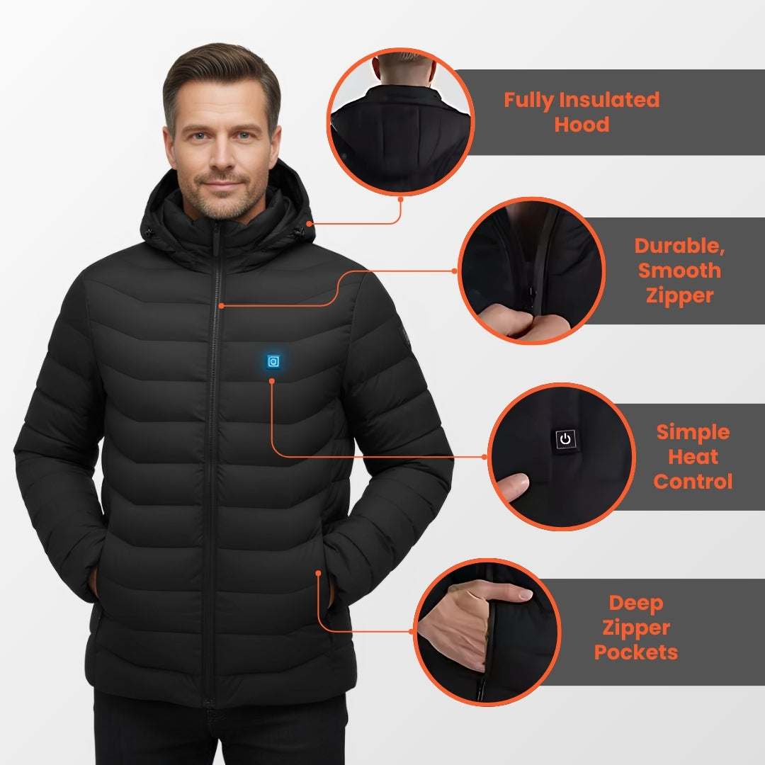 All-Season Heated Vest & Jacket — Battery Pack Included