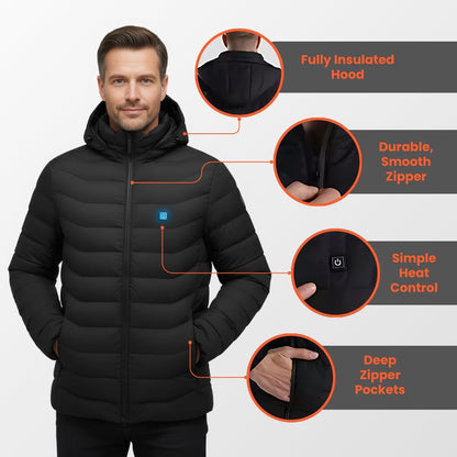 All-Season Heated Vest & Jacket — Battery Pack Included